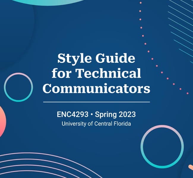Style Guide for Technical Communicators